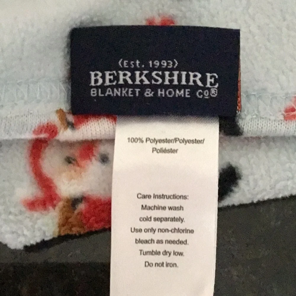 Berkshire Polar Fleece Santa Claus Holiday King Size Sheet Set